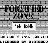 Fortified Zone (USA, Europe) Title Screen